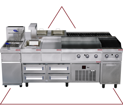 Equipamento da Linha Cocção da Alfatec para cozinhas profissionais