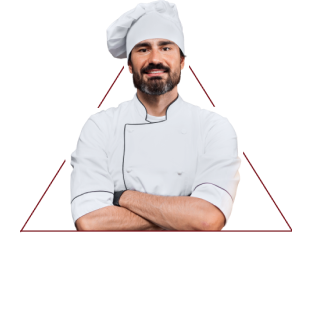 Chefe experiente que aprova as cozinhas de restaurante da ALFATEC