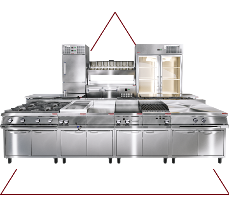 Cozinha industrial completa em aço inox da Alfatec