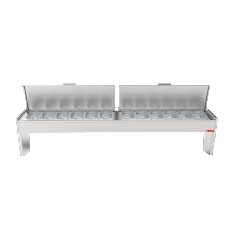 Cabeçote Refrigerado Para Cozinha Industrial Linha Frost H – 2350x435x326