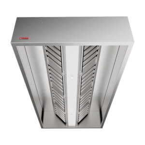 Coifa Central Para Cozinha Industrial Linha Stark 900 - 2550x2260x400