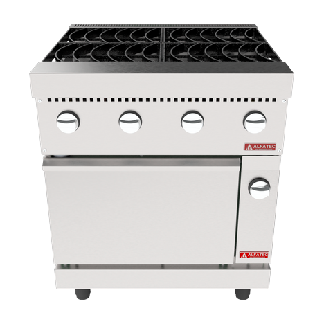 Fogão 4 Bocas À Gás Com Forno Para Cozinha Industrial Linha Gourmet 700 – 720x750x900