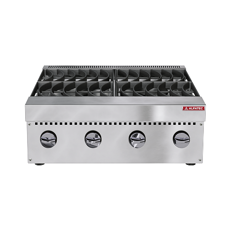 Fogão 4 Bocas À Gás Para Cozinha Industrial Linha Gourmet 700 – 720x755x240