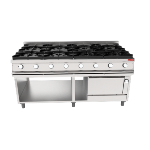 Fogão À Gás com Forno Para Cozinha Industrial 8 Queimadores Linha Stark 900 – 1800x980x900