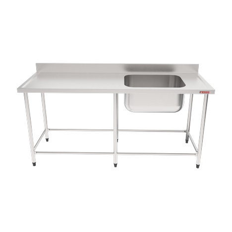 Mesa com Cuba Para Cozinha Industrial – 1900x700x900