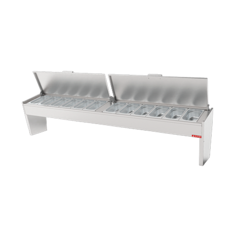 imagem secundaria cabecote refrigerado para cozinha industrial linha frost h 2350x435x326