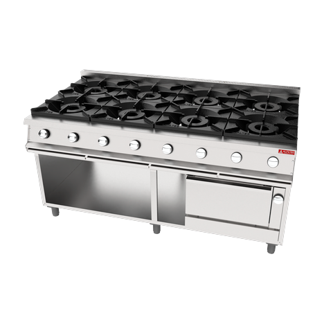 imagem secundaria fogao a gas com forno para cozinha industrial linha stark 900 1800x980x900