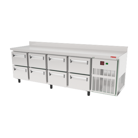 imagem secundaria refrigerador horizontal com gavetas para cozinha industrial linha frost h 2500x700x900