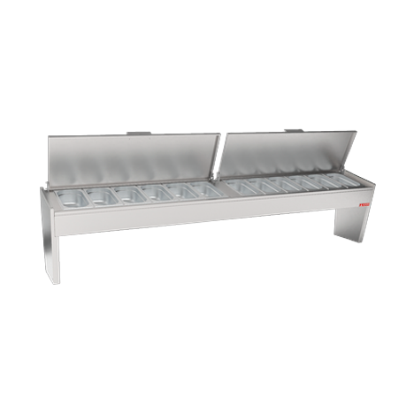 imagem terciaria cabecote refrigerado para cozinha industrial linha frost h 2350x435x326