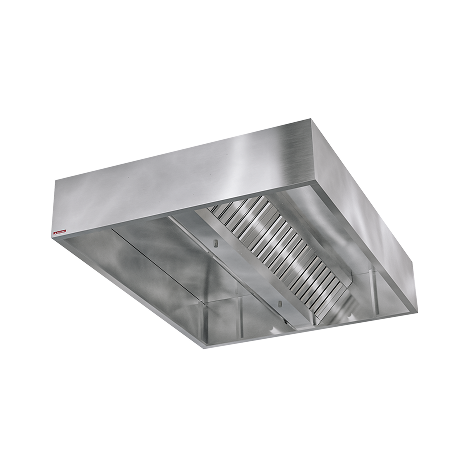 imagem terciaria coifa central para cozinha industrial linha stark 900 - 1650x2260x400