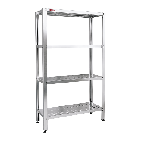 imagem terciaria estante perfurada para cozinha industrial 1200x400x1700