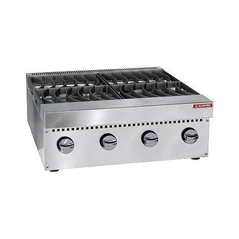 imagem terciaria fogao 4 bocas a gas para cozinha industrial linha gourmet 700 720x755x240