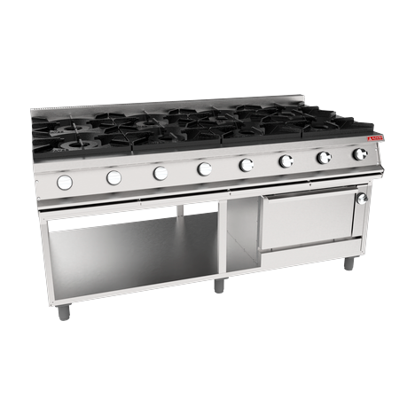 imagem terciaria fogao a gas com forno para cozinha industrial linha stark 900 1800x980x900