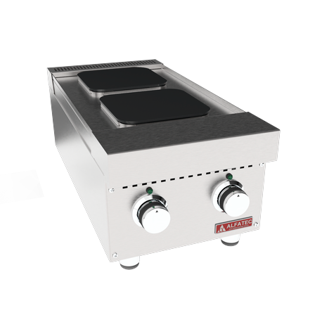 imagem terciaria fogao eletrico 2 bocas para cozinha industrial linha gourmet 700 360x750x310