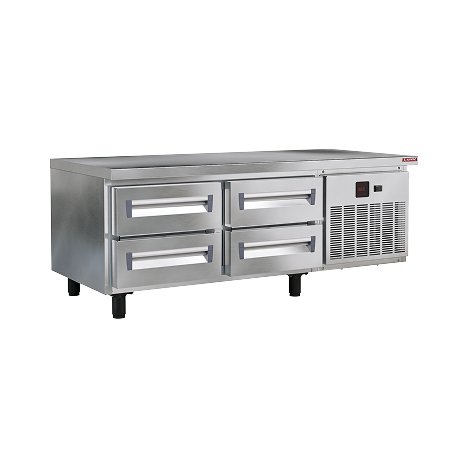 imagem terciaria refrigerador de base com gavetas para cozinha industrial linha frost h 1500x700x610